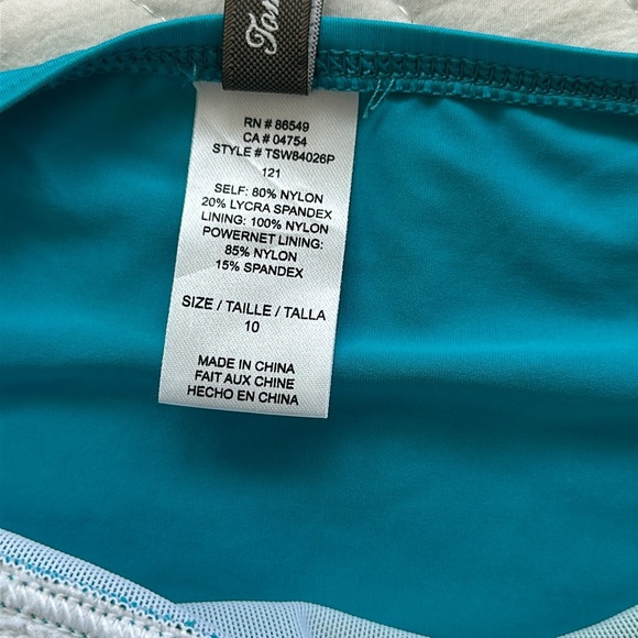 Tommy Bahama Turquoise One Piece Swimsuit - Picture 9 of 12